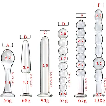 kit de 6 Plugs Anales de Vidrio