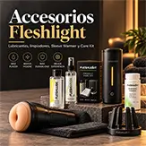Accesorios Fleshlight: lubricantes, limpiadores, Sleeve Warmer y Care Kit