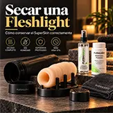 Cómo secar una Fleshlight y conservar el SuperSkin correctamente