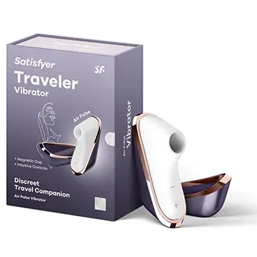Satisfyer Pro Traveler succionador viaje tapa magnética Air Pulse
