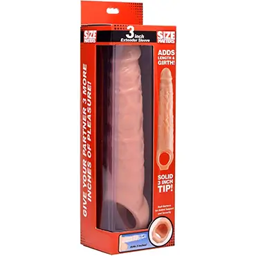 Size Matters Manga Extensor de Pene Con Nubes Piel Ligera